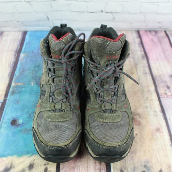 LL Bean Trail Model 4 Tek 2.5 Gray Suede Mesh Hiking Boots 9.5 M - Picture 4 of 11